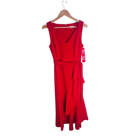 Calvin Klein Women's Red Dress Size 8 NWT - Picture 13 of 16